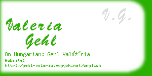 valeria gehl business card